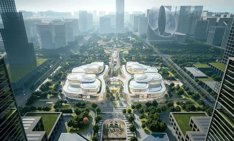 余杭未來科技城市民中心方案公布，即將開工!